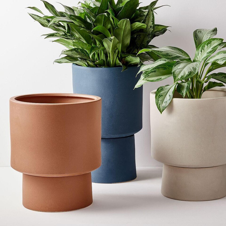 Pedestal Planters west elm United Kingdom